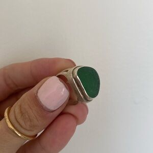 Betty belts sea glass ring